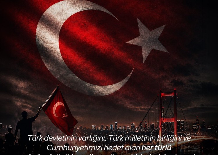 15 Temmuz Demokrasi ve Millî Birlik Günü'nde; Türk devletinin varlığını, Türk milletinin birliğini ve...
