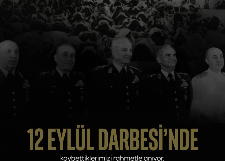 12 Eylül, millet iradesine düşürülmüş kara bir lekedir. Bu büyük milletin emekle, inançla ve fedakârlıkla...