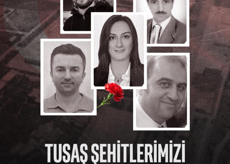 TUSAŞ yerleşkesine teröristlerin düzenlediği hain saldırıda şehit olan Atakan Şahin Erdoğan, Cengiz Coşkun...