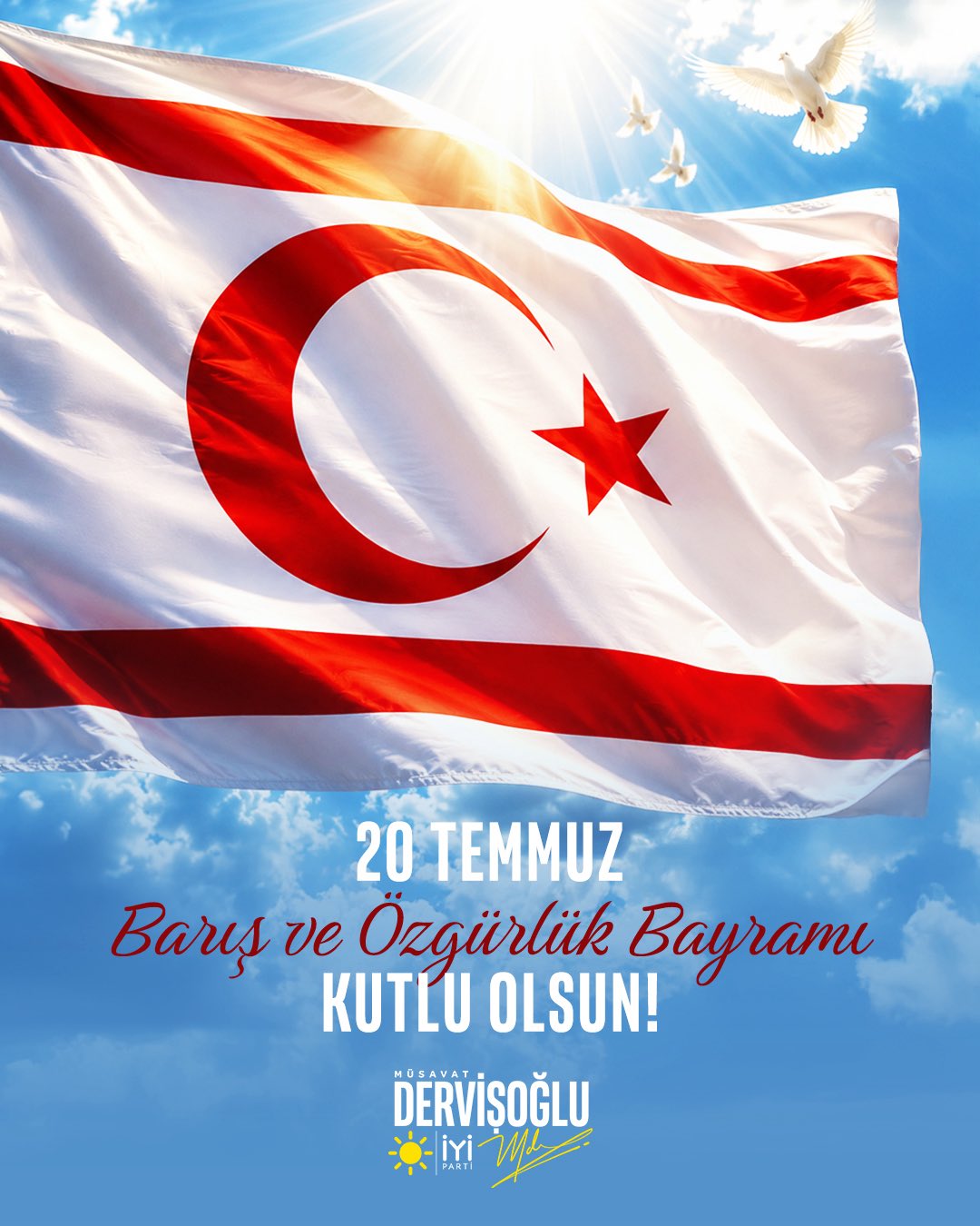 20 Temmuz 1974; zulme boyun eğmeyen bir milletin, garantörlük hakkını kararlılıkla kullanan Türkiye...
