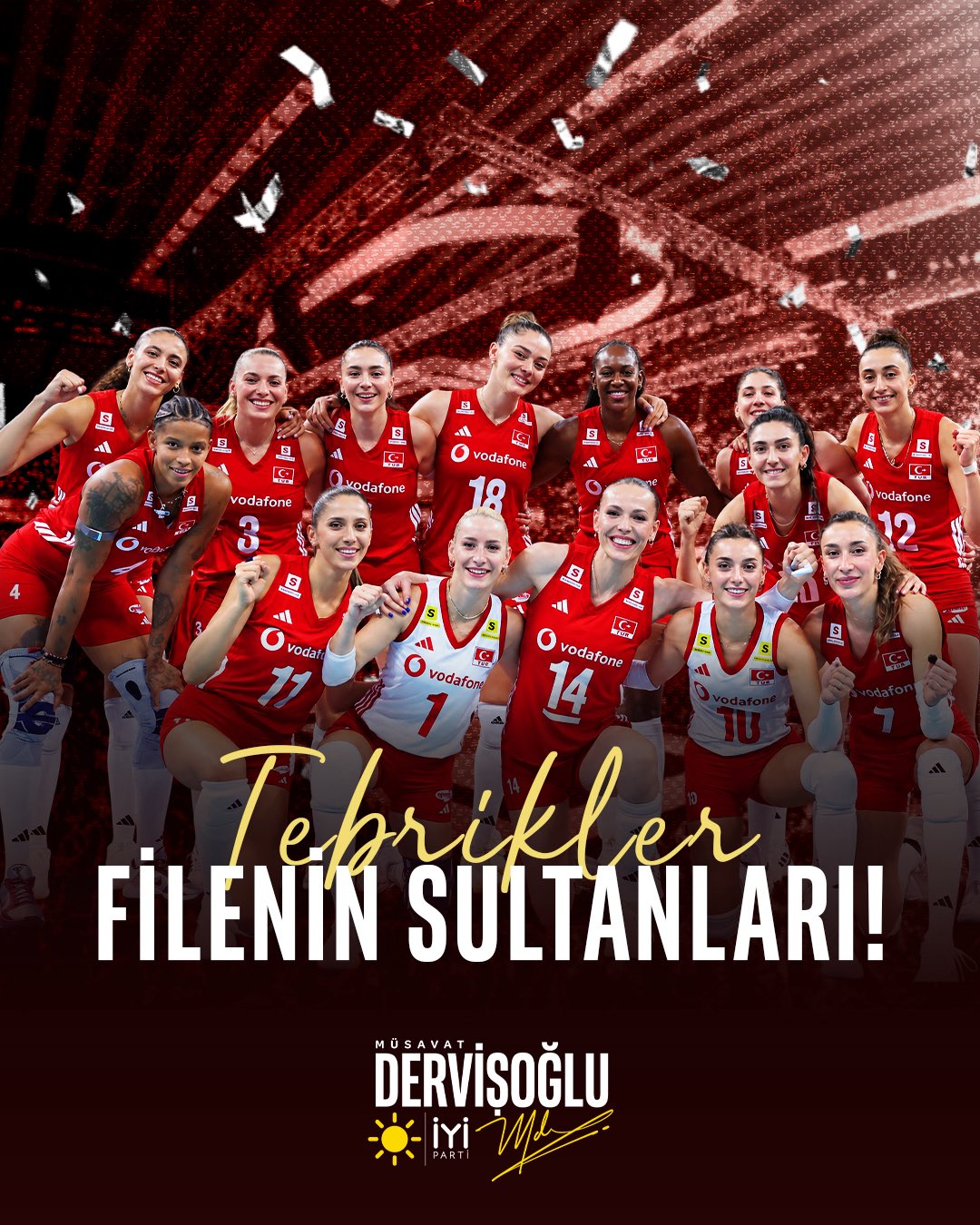 Kızlarımıza müteşekkiriz, Cumhuriyetimizin evlatlarıyla gurur duyuyoruz! Şanlı bayrağımızı en iyi şekilde...